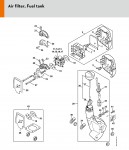 Stihl HL 45 Extended Reach Hedge Trimmers Spare Parts